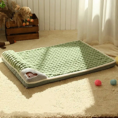Luxury Winter Dog Bed Plush Warm Sofa for Small and Medium Dogs