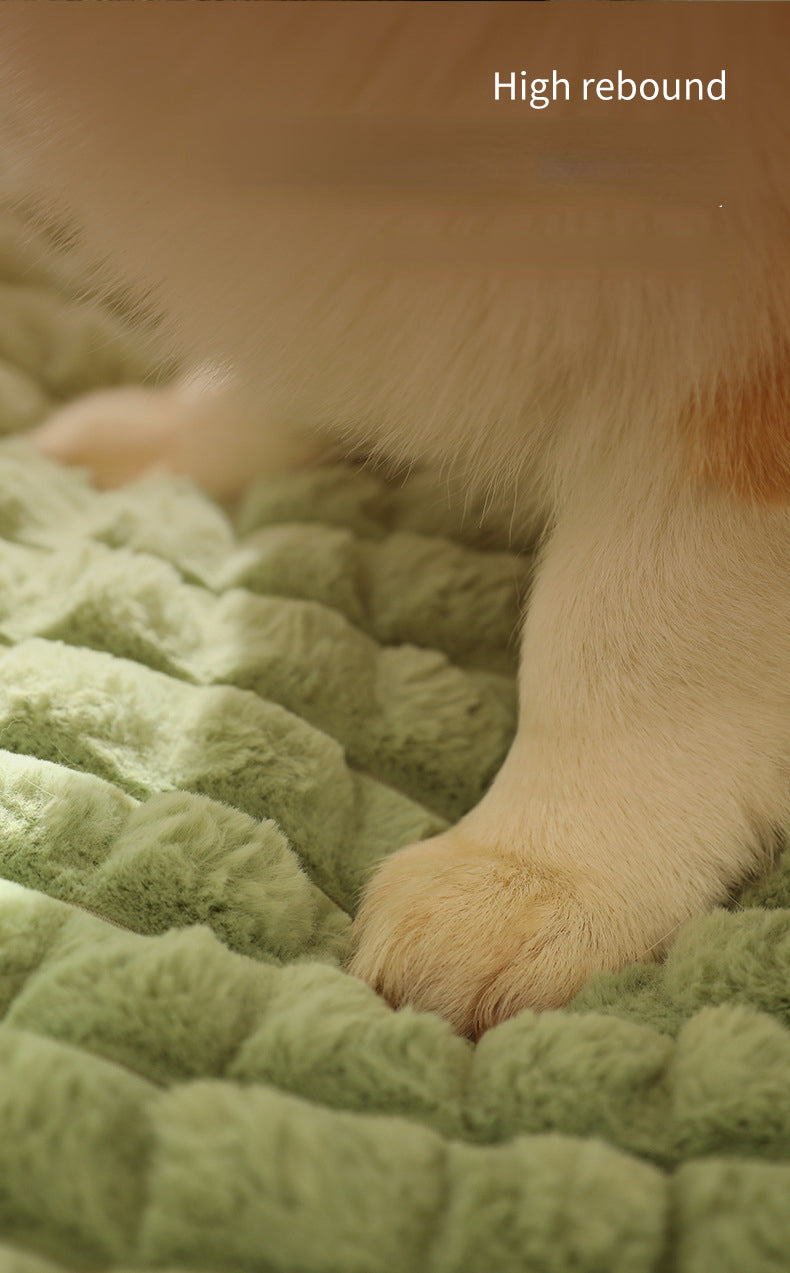 Luxury Winter Dog Bed Plush Warm Sofa for Small and Medium Dogs