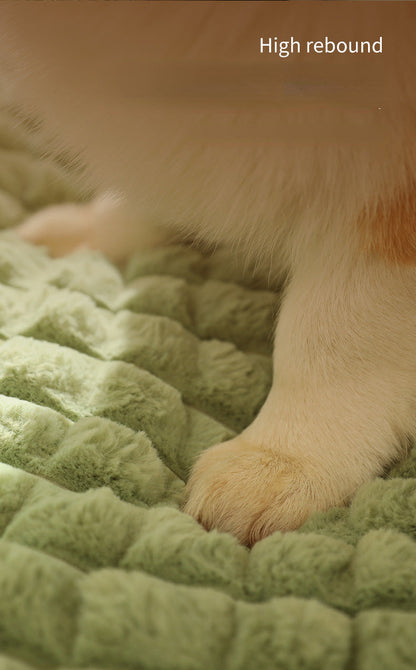 Luxury Winter Dog Bed Plush Warm Sofa for Small and Medium Dogs