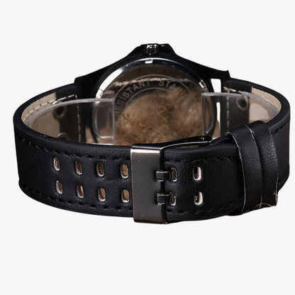 Luxury Womens Watch Date Display Sport Style Leather Strap