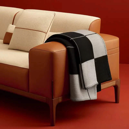 Luxury Wool Cashmere Blanket Soft Throw Sofa Bed Cover