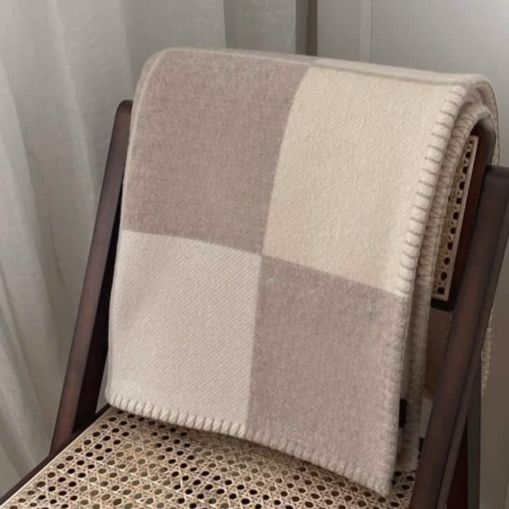Luxury Wool Cashmere Blanket Soft Throw Sofa Bed Cover
