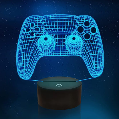 Magische gaming-nachtlamp met ledverlichting, RGB-lamp met 16 kleuren voor bureau en slaapkamer