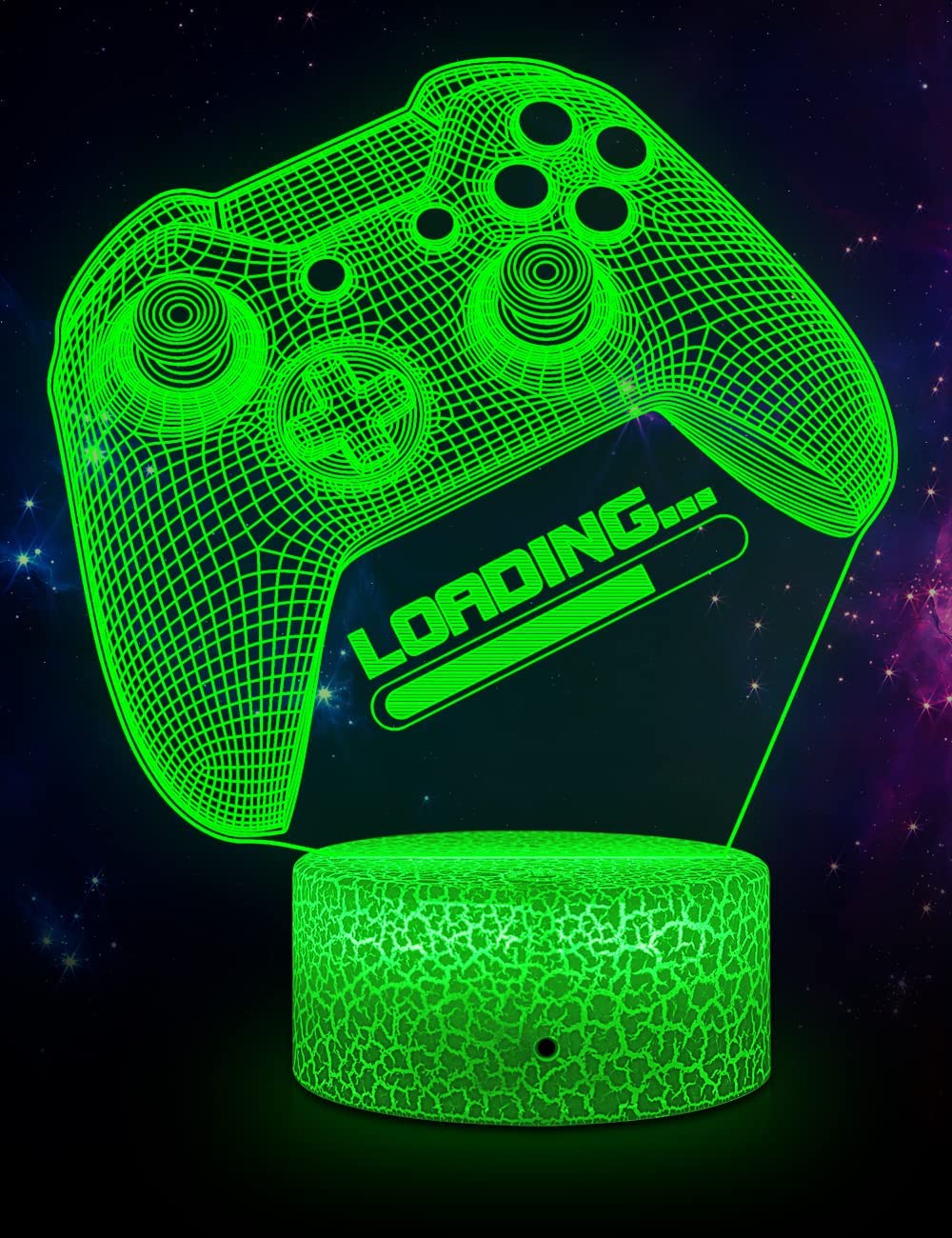 Magische gaming-nachtlamp met ledverlichting, RGB-lamp met 16 kleuren voor bureau en slaapkamer
