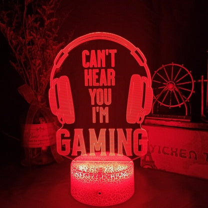 Magische gaming-nachtlamp met ledverlichting, RGB-lamp met 16 kleuren voor bureau en slaapkamer