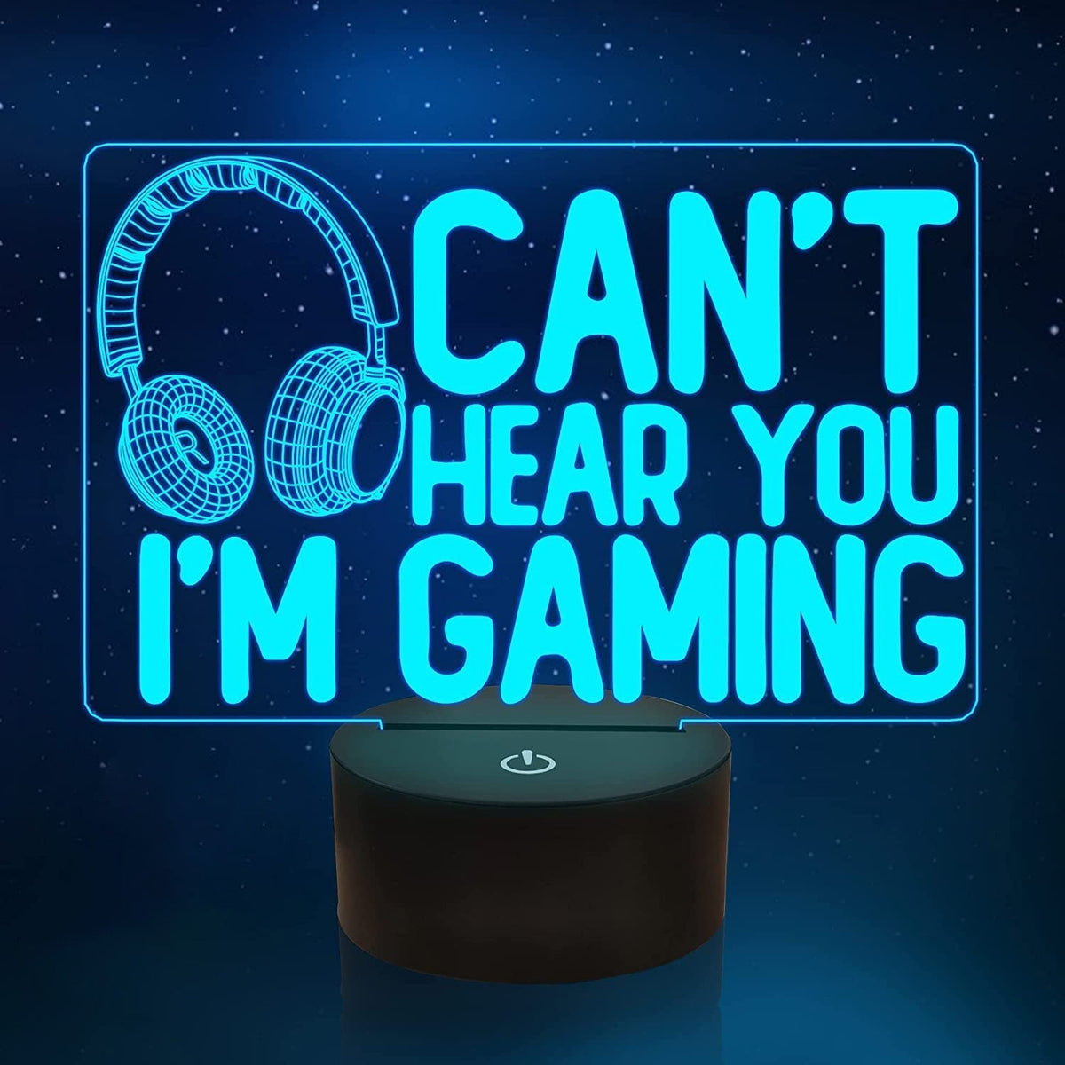 Magische gaming-nachtlamp met ledverlichting, RGB-lamp met 16 kleuren voor bureau en slaapkamer