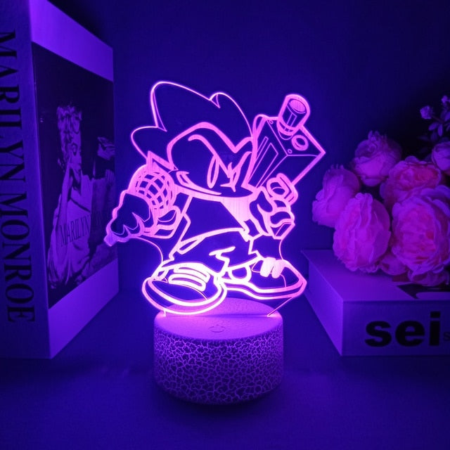 Magische gaming-nachtlamp met ledverlichting, RGB-lamp met 16 kleuren voor bureau en slaapkamer