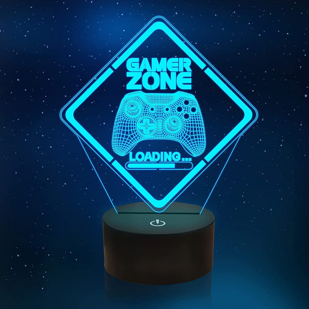 Magische gaming-nachtlamp met ledverlichting, RGB-lamp met 16 kleuren voor bureau en slaapkamer