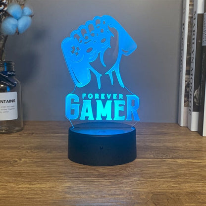 Magische gaming-nachtlamp met ledverlichting, RGB-lamp met 16 kleuren voor bureau en slaapkamer