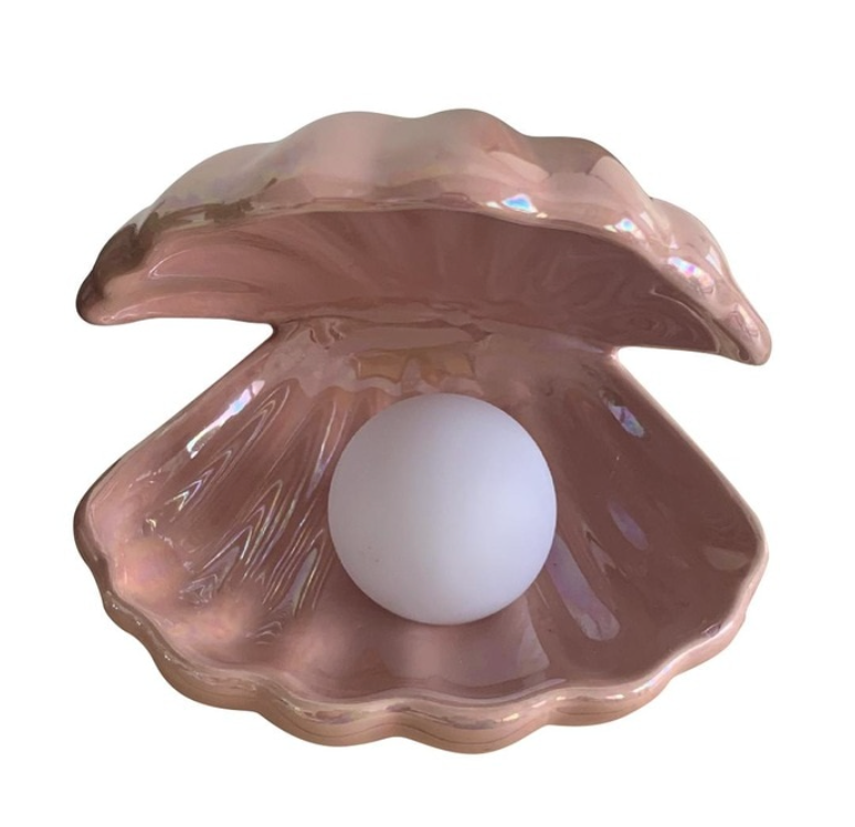 Magical Shell Table Lamp With Removable Pearl Light
