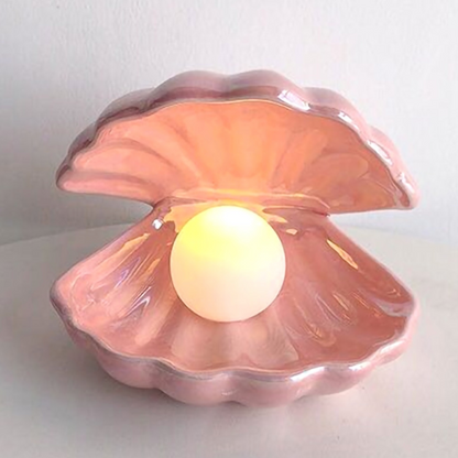 Magical Shell Table Lamp With Removable Pearl Light