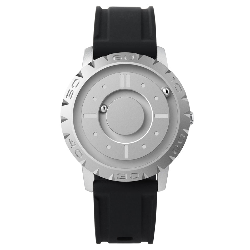 Magnetic Ball Bearing Watch with Steel Strap