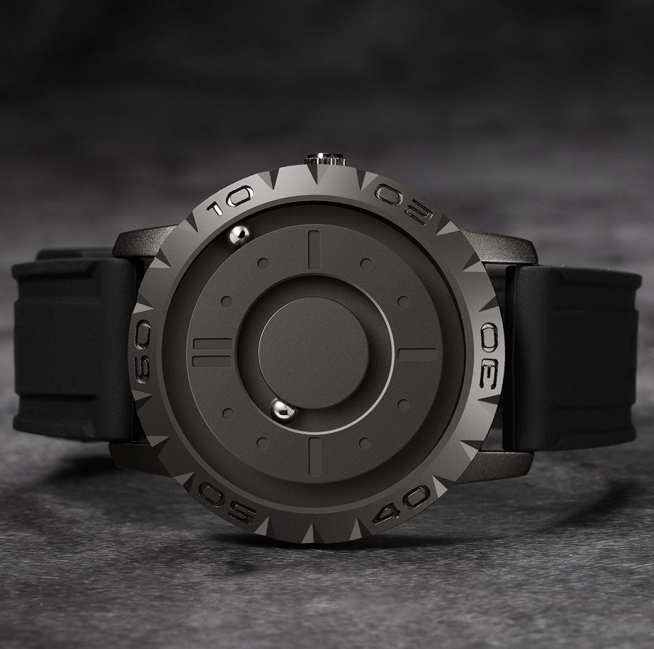 Magnetic Ball Bearing Watch with Steel Strap