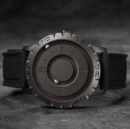 Magnetic Ball Bearing Watch with Steel Strap