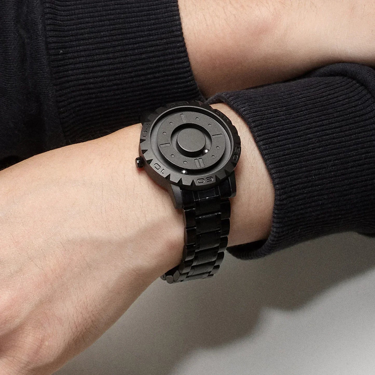 Magnetic Ball Bearing Watch with Steel Strap