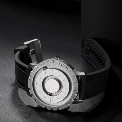 Magnetic Ball Bearing Watch with Steel Strap
