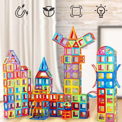 Magnetic Building Blocks STEM Learning Construction Set