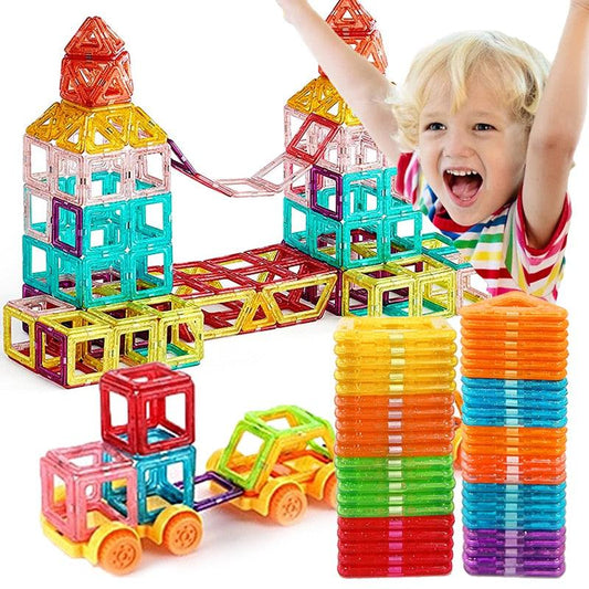 Magnetic Building Blocks STEM Learning Construction Set