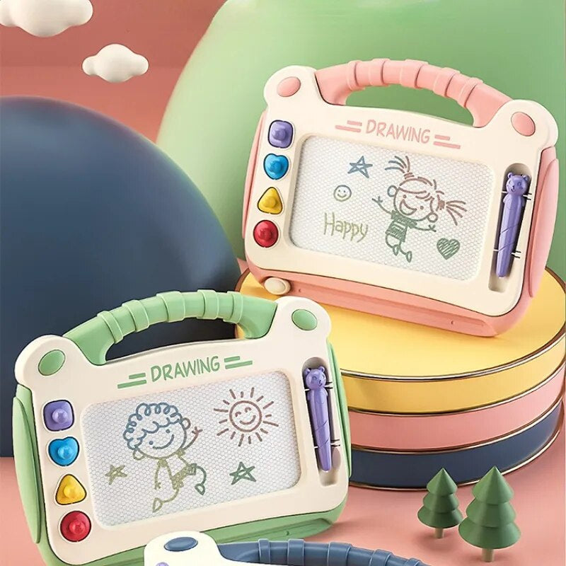Magnetic Drawing Board Reusable Kids Sketch Learning Tablet