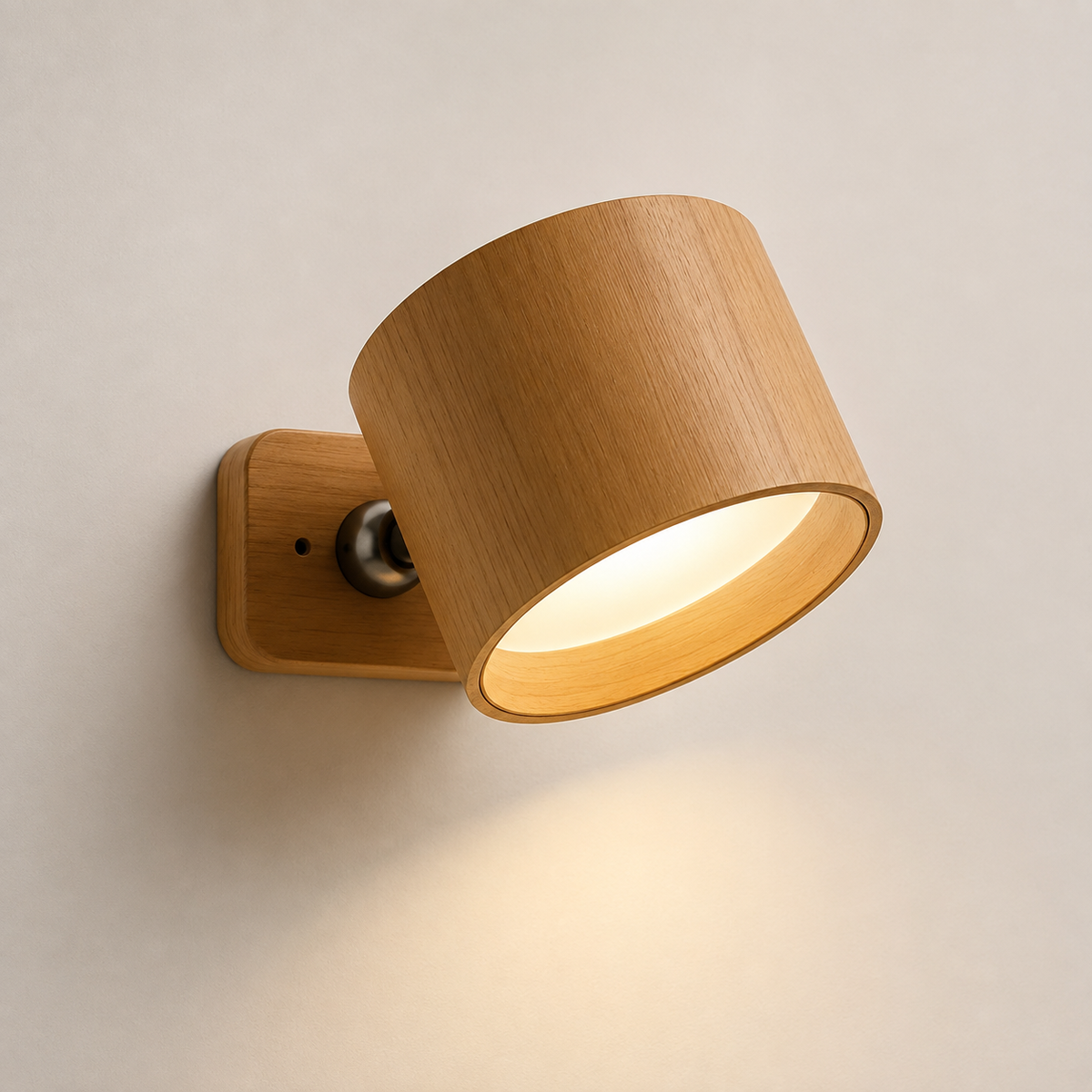 Magnetic Rechargeable Wall Light with 360° Adjustable Mount and Touch Control