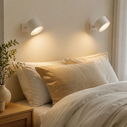 Magnetic Rechargeable Wall Light with 360° Adjustable Mount and Touch Control