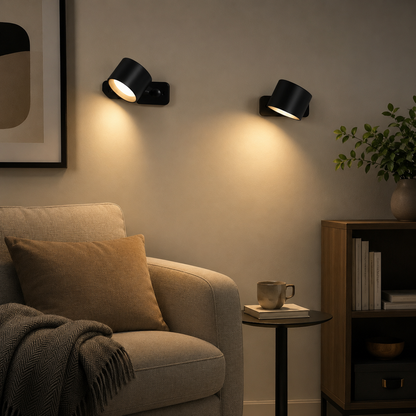Magnetic Rechargeable Wall Light with 360° Adjustable Mount and Touch Control