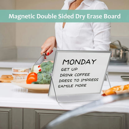 Magnetic Whiteboard Double Sided Portable Desk Board With Stand