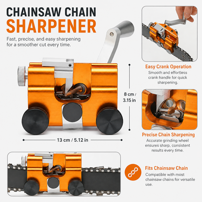 Manual Chainsaw Chain Sharpening Tool for Precise Maintenance