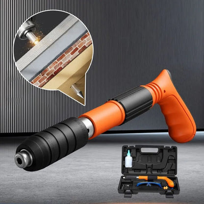 Manual Nail Gun Concrete Wall Fastening Tool with Nails and Carry Case