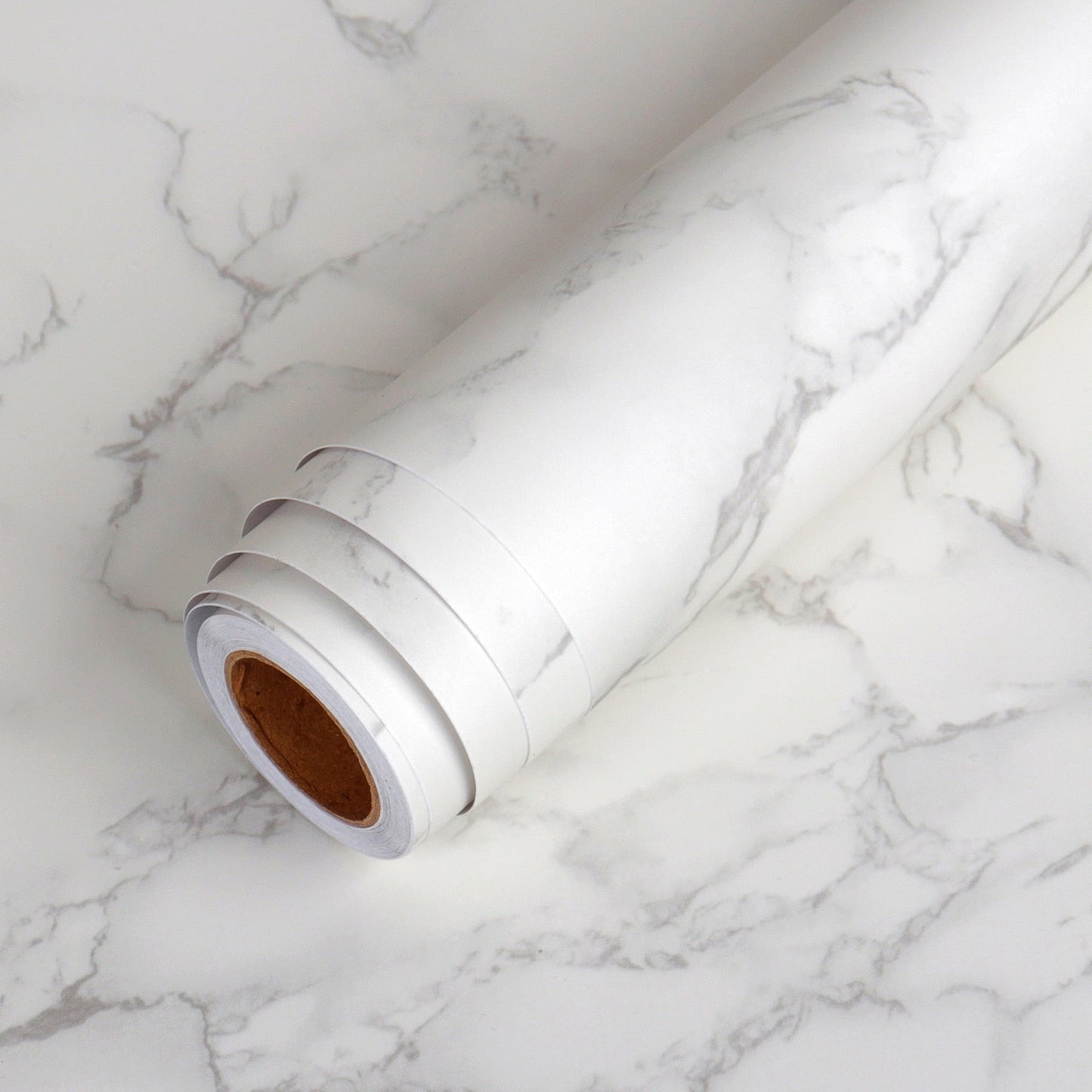 Marble Effect Self Adhesive Vinyl Wrap Waterproof Furniture Film