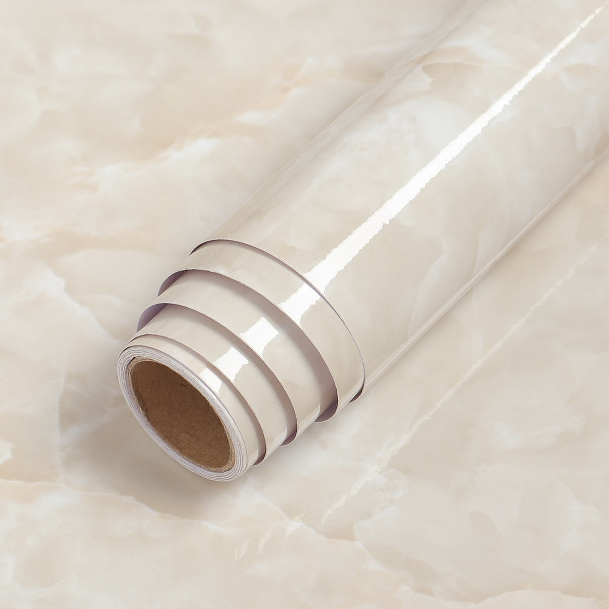 Marble Effect Self Adhesive Vinyl Wrap Waterproof Furniture Film