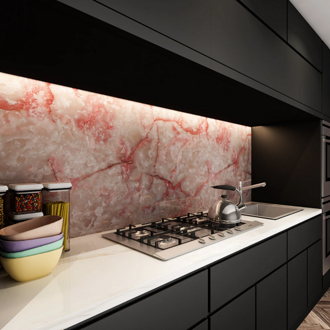 Marble Effect Self Adhesive Vinyl Wrap Waterproof Furniture Film
