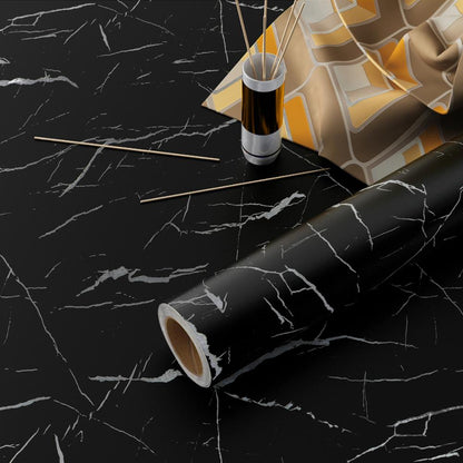 Marble Effect Self Adhesive Vinyl Wrap Waterproof Furniture Film