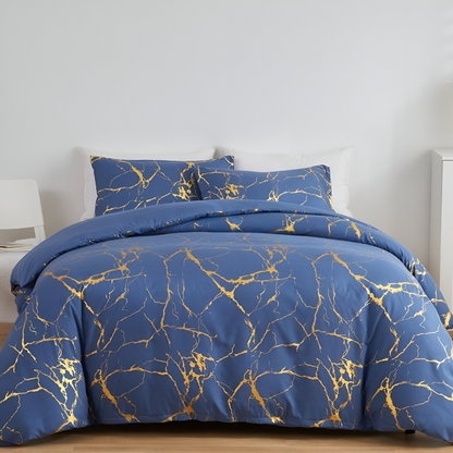 Marble Pattern Duvet Cover Set Luxury Soft Bedding Collection