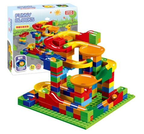 Marble Run Building Blocks Race Track Construction Set