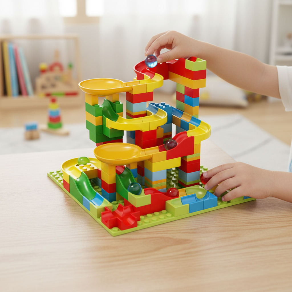 Marble Run Track Building Set STEM Construction Toy