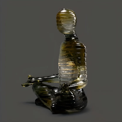 Meditation Yoga Sculpture Lotus Pose Zen Home Decor