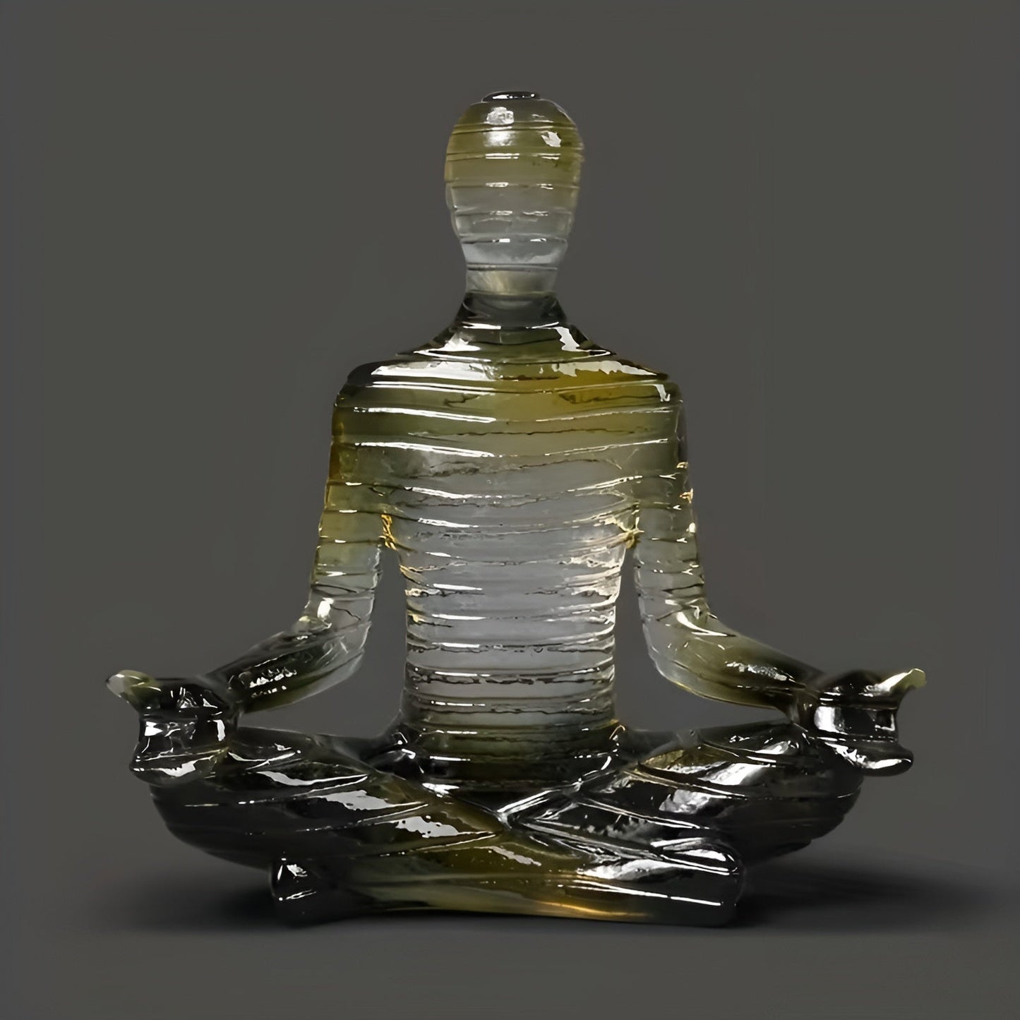 Meditation Yoga Sculpture Lotus Pose Zen Home Decor