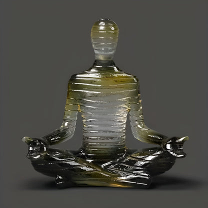 Meditation Yoga Sculpture Lotus Pose Zen Home Decor