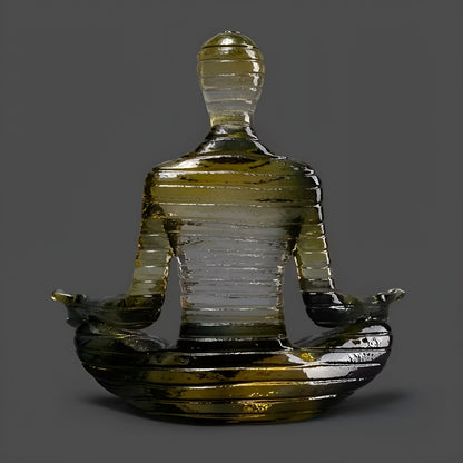 Meditation Yoga Sculpture Lotus Pose Zen Home Decor