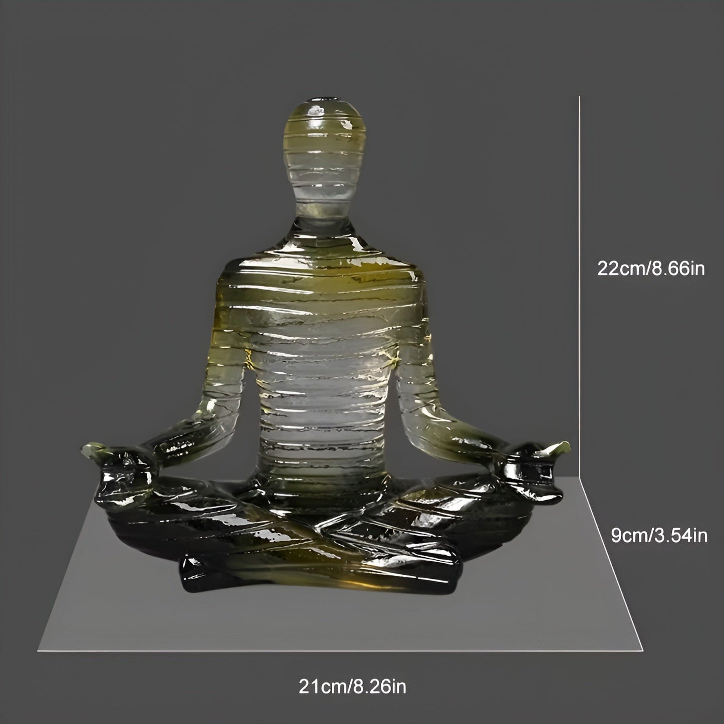 Meditation Yoga Sculpture Lotus Pose Zen Home Decor