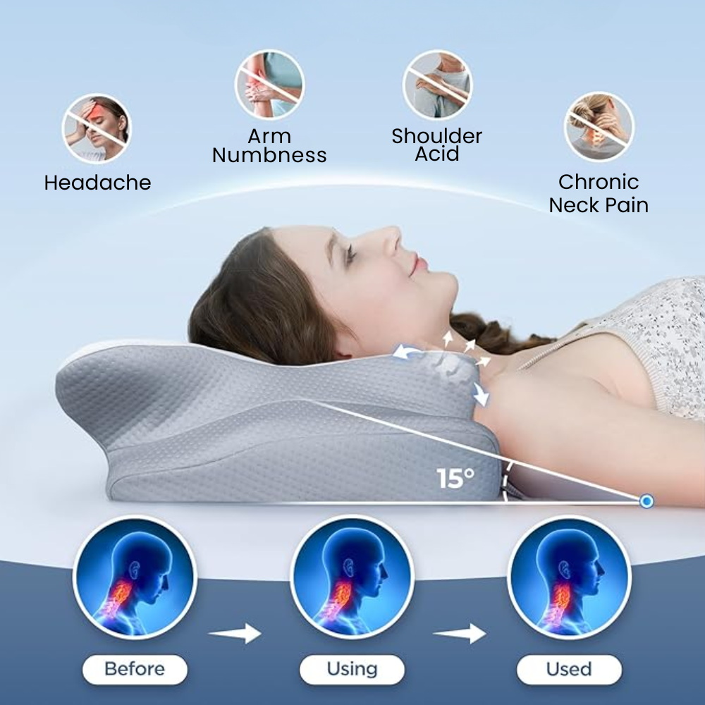 Memory Foam Contour Pillow Ergonomic Neck Sleep Support