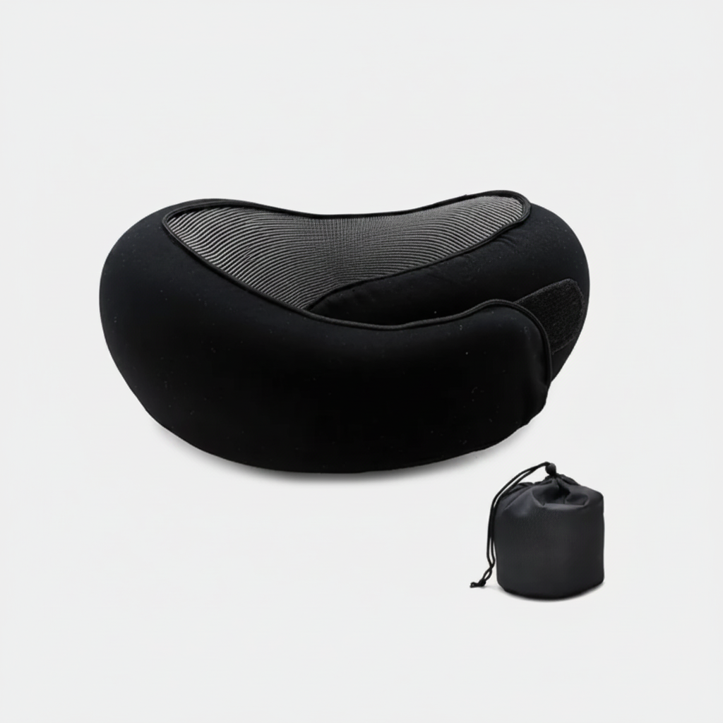 Memory Foam Travel Neck Pillow U Shaped Adjustable Support Cushion