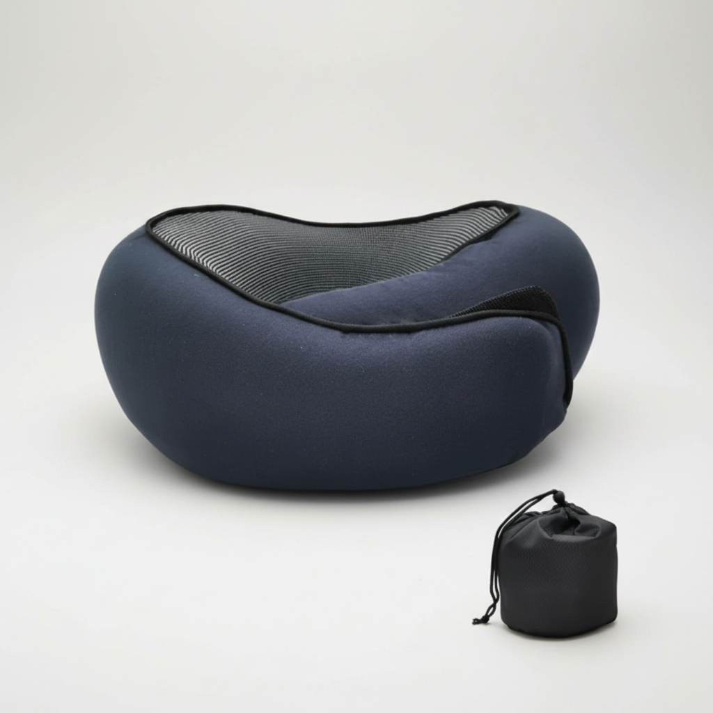Memory Foam Travel Neck Pillow U Shaped Adjustable Support Cushion