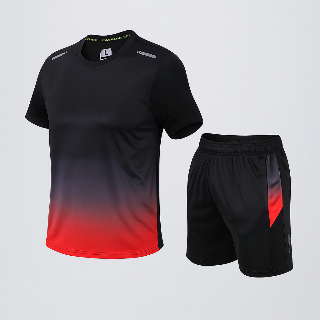 Men's Athletic Jogger Set Moisture Wicking Sportswear Workout