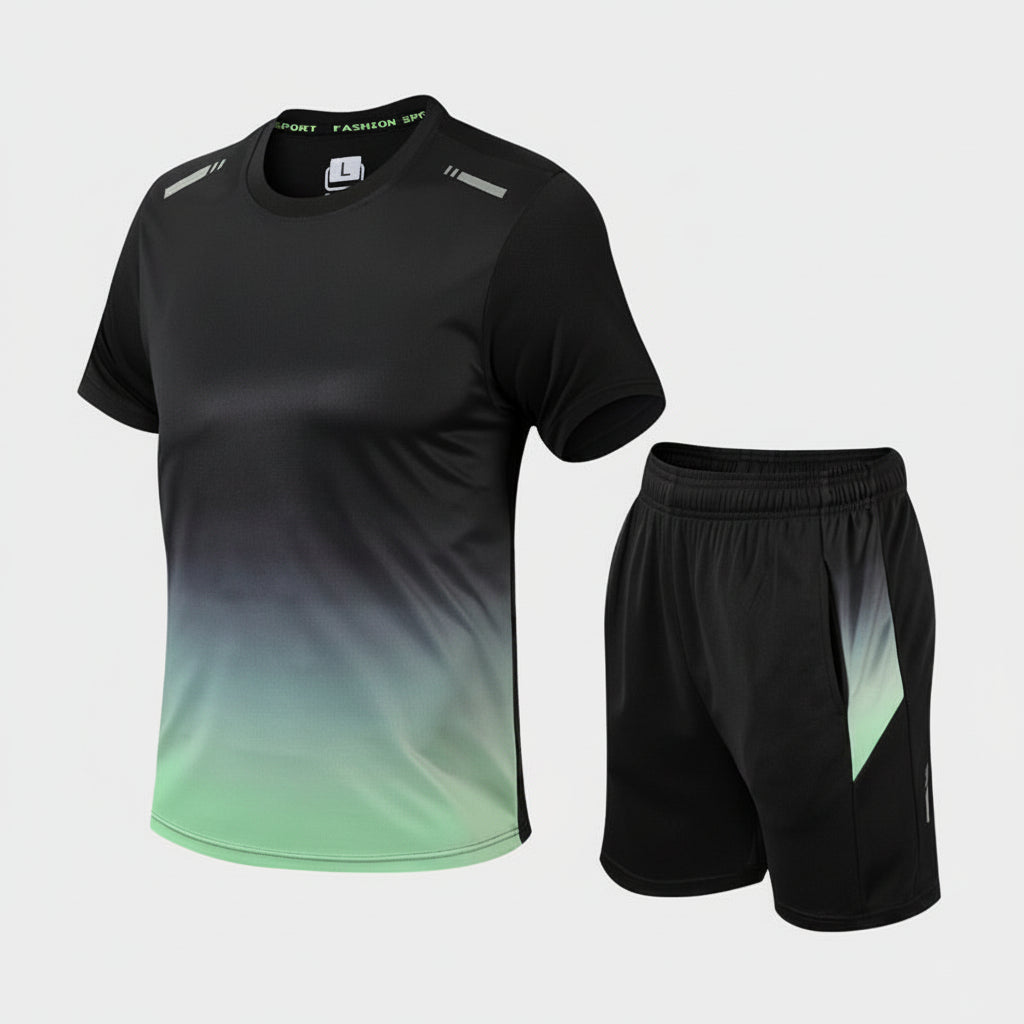 Men's Athletic Jogger Set Moisture Wicking Sportswear Workout