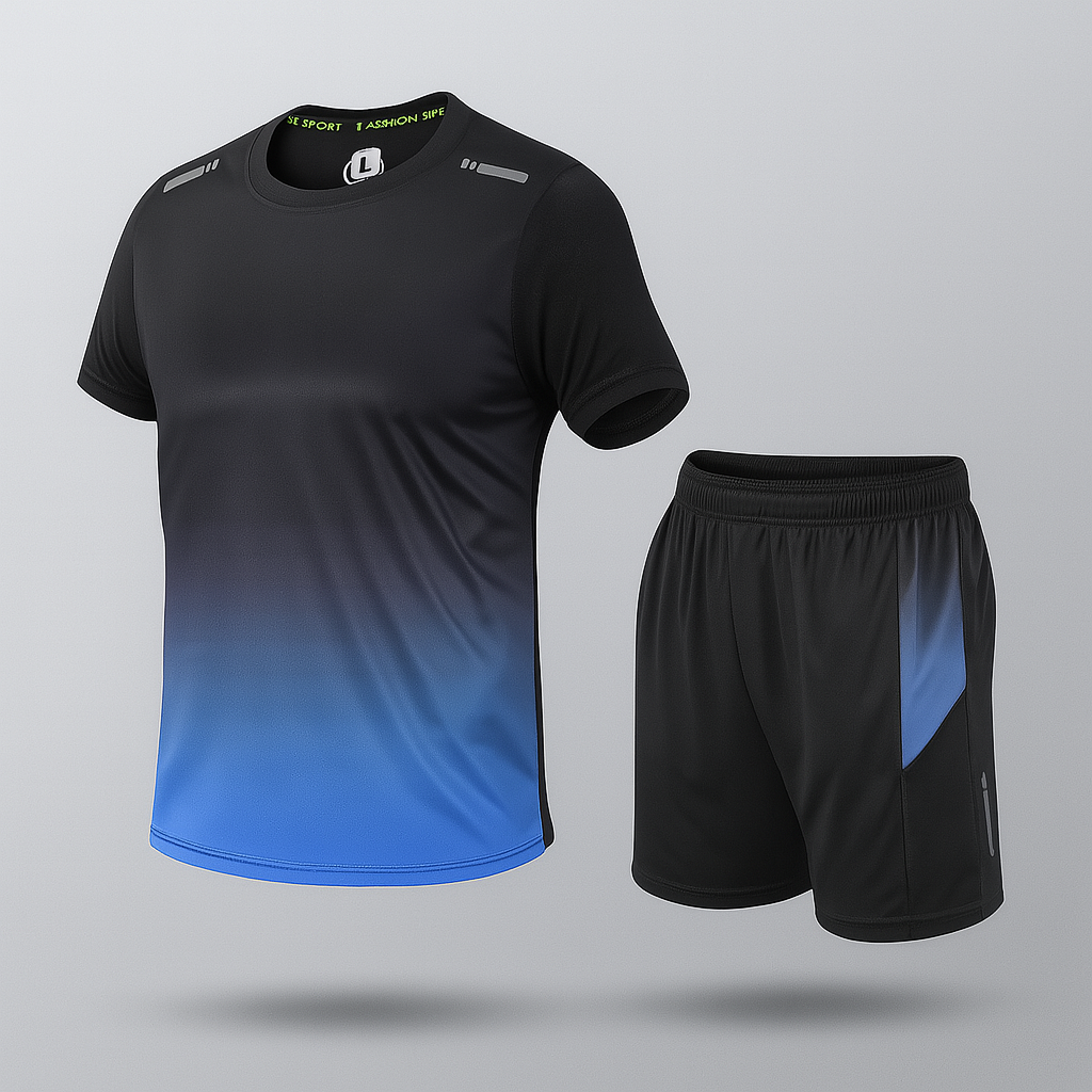 Men's Athletic Jogger Set Moisture Wicking Sportswear Workout