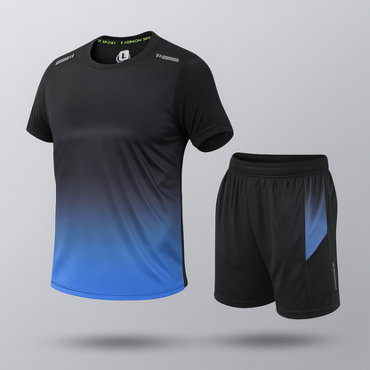Men's Athletic Jogger Set Moisture Wicking Sportswear Workout