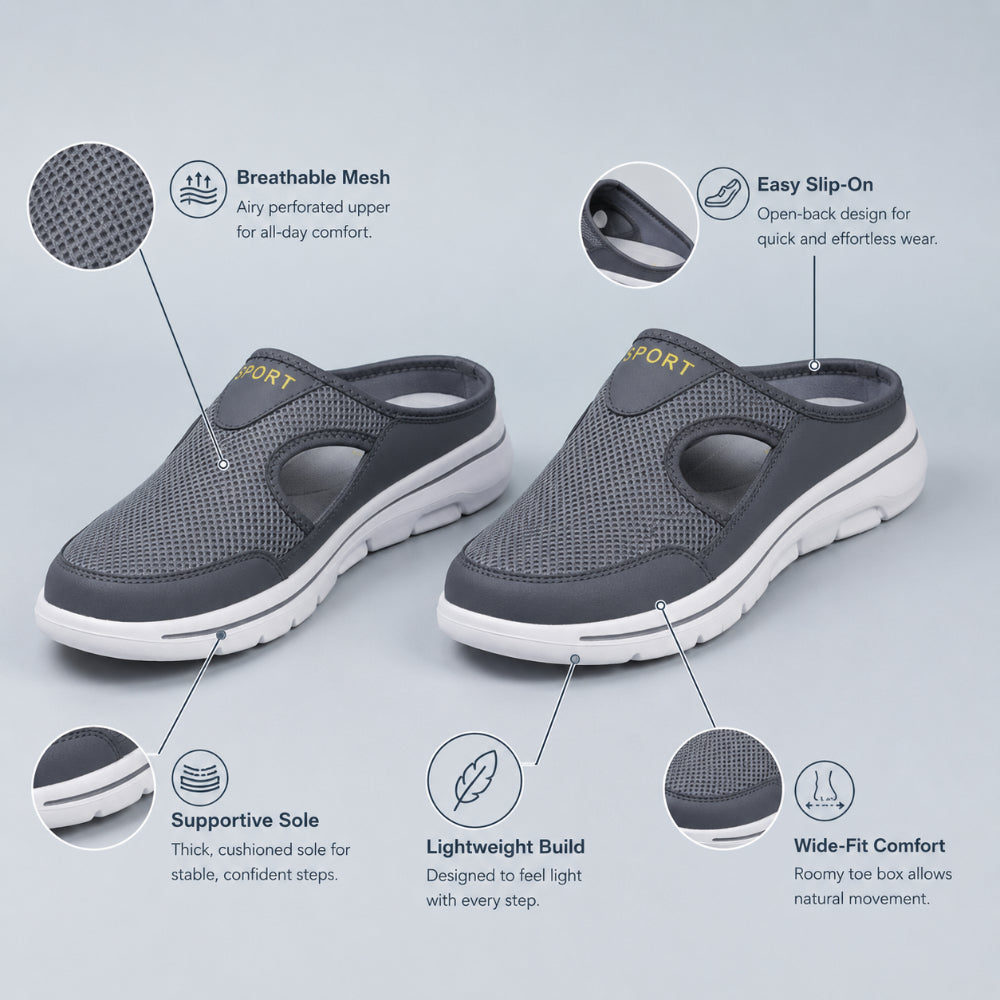 Men's Breathable Slip On Comfort Slippers