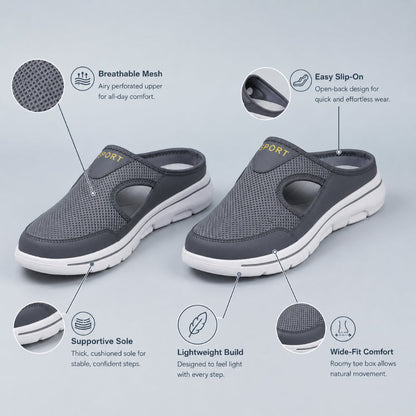 Men's Breathable Slip On Comfort Slippers
